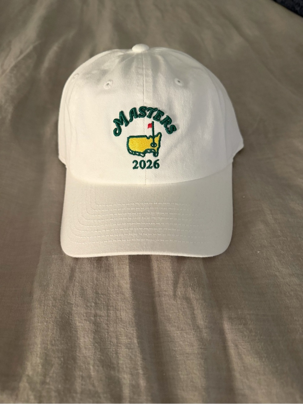 Brand New. Masters 2026 White Hat. Tags on